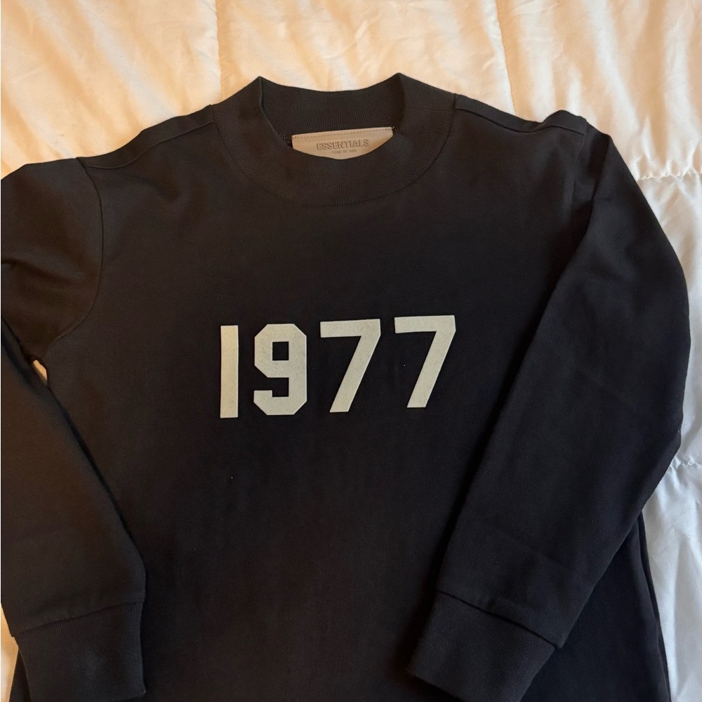 Fear of God Black Long Sleeve Tee with 1977 Design - Picture 2 of 3